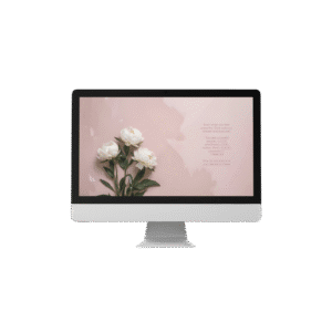 30 Day Auto Changing Christian Devotional 4K Wallpapers – Overcoming Insecurity and Low Self-Worth with White Flowers
