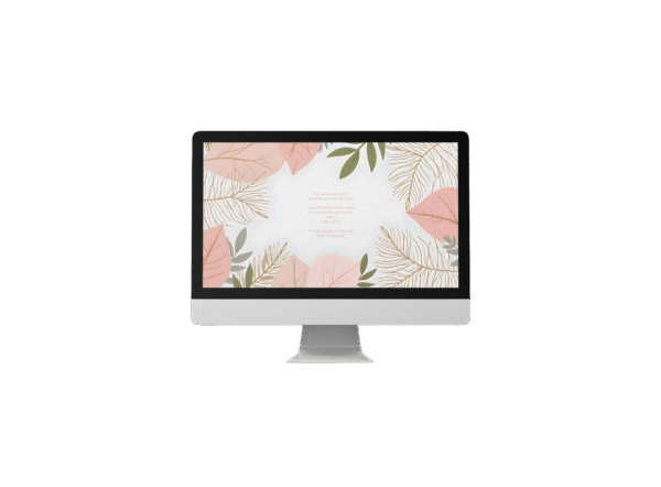 30 Day Auto Changing Christian Devotional 4K Wallpapers – Overcoming Insecurity and Low Self-Worth with Leafy Frame Theme