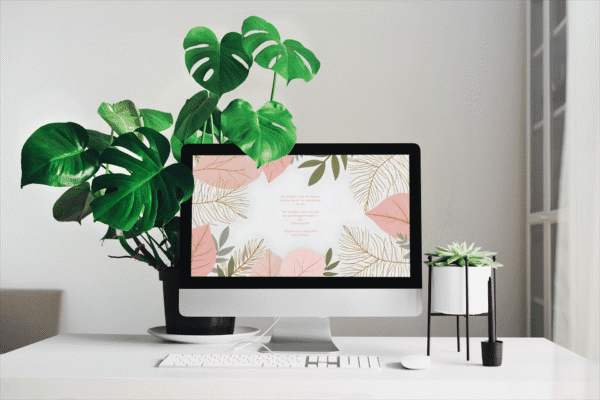 30 Day Auto Changing Christian Devotional 4K Wallpapers – Overcoming Insecurity and Low Self-Worth with Leafy Frame Theme - Image 2