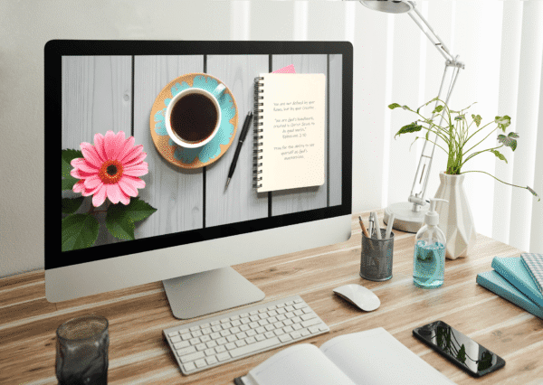 30 Day Christian Devotion 4K Wallpapers – Overcoming Insecurity and Low Self-Worth Morning Journal Theme – auto changing Digital Download - Image 3