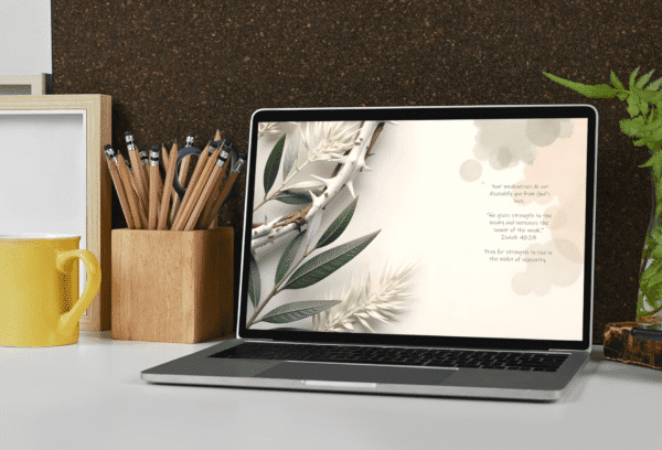 30 Day Auto Changing Christian Devotional 4K Wallpapers – Overcoming Insecurity or Low Self-Worth with Thorny Crown Theme - Image 4