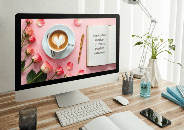 30 Day Auto Changing Positive Thinking Affirmation 4K Wallpapers – Morning Journal Theme Digital Download - Image 3