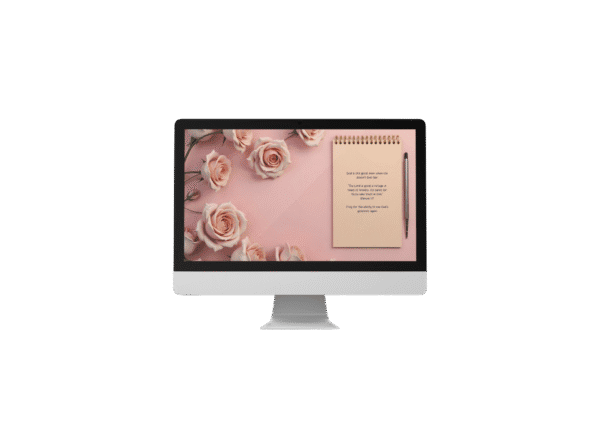 30 Day Auto Changing Christian Devotional 4K Wallpapers – Rebuilding Faith After Disappointment with Blush Notepad Theme