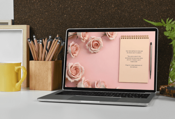 30 Day Auto Changing Christian Devotional 4K Wallpapers – Rebuilding Faith After Disappointment with Blush Notepad Theme - Image 4