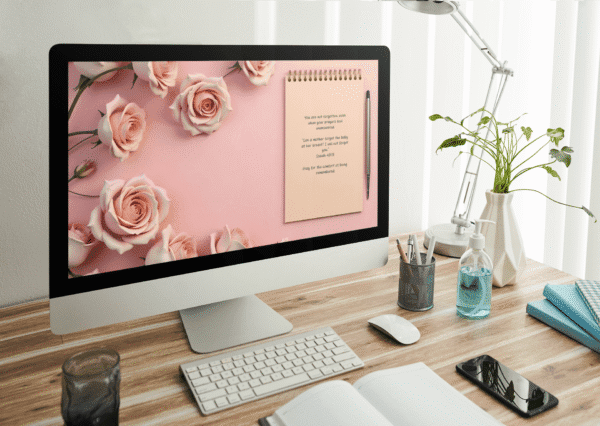 30 Day Auto Changing Christian Devotional 4K Wallpapers – Rebuilding Faith After Disappointment with Blush Notepad Theme - Image 3