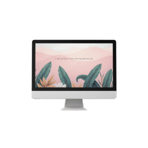 30 Day Auto Changing Self Love Affirmation 4K Wallpapers – Tropical Digital Download for Desktop
