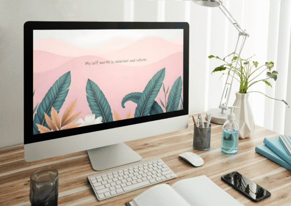30 Day Auto Changing Self Love Affirmation 4K Wallpapers – Tropical Digital Download for Desktop - Image 3