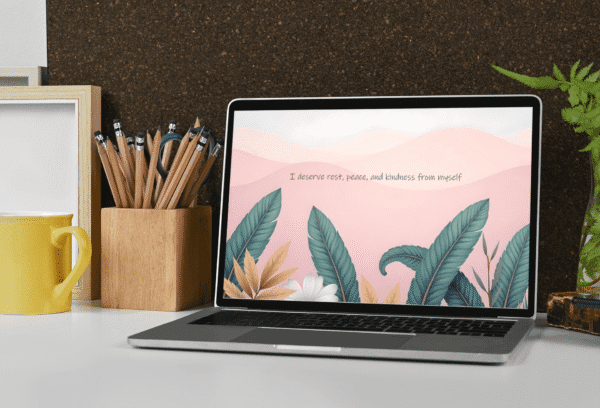 30 Day Auto Changing Self Love Affirmation 4K Wallpapers – Tropical Digital Download for Desktop - Image 4