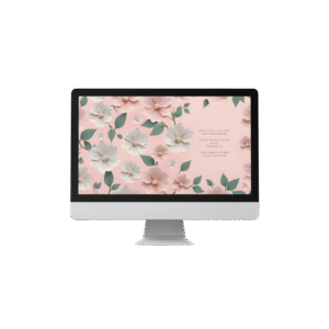 30 Day Auto Changing Christian Devotional 4K Wallpapers – Strengthening Your Marriage – 3D Floral Theme Digital Download