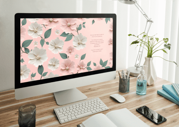 30 Day Auto Changing Christian Devotional 4K Wallpapers – Strengthening Your Marriage – 3D Floral Theme Digital Download - Image 3