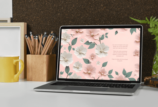 30 Day Auto Changing Christian Devotional 4K Wallpapers – Strengthening Your Marriage – 3D Floral Theme Digital Download - Image 4