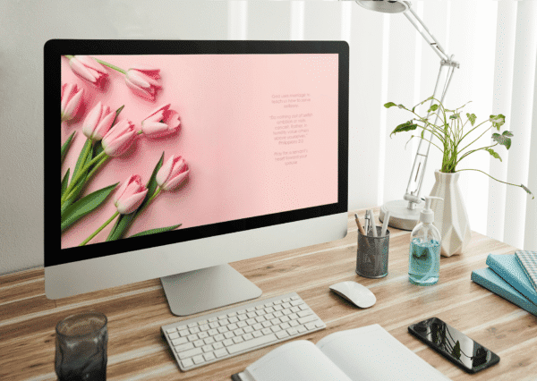 30 Day Auto Changing Christian Devotional 4K Wallpapers – Strengthening Your Marriage with Tulips Theme - Image 3