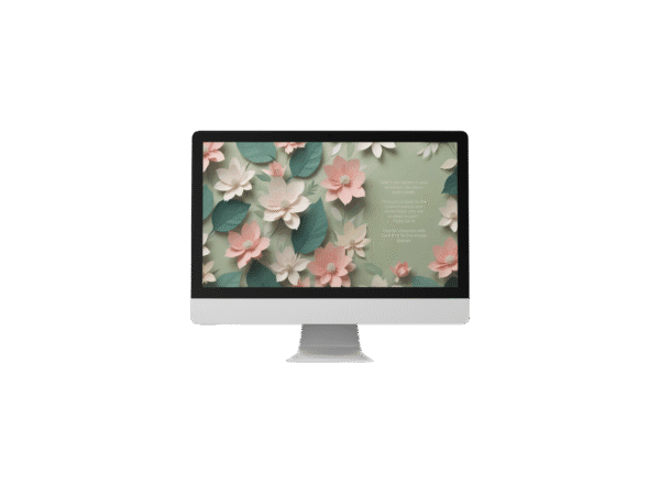 30 Day Auto Changing Christian Devotion 4K Wallpapers – Struggling with Loneliness – 3D Flower Bed Theme Digital Download