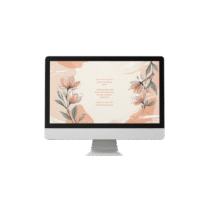 30 Day Auto Changing Christian Devotion 4K Wallpapers – Struggling with Loneliness Floral Line Art Theme