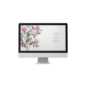 30 Day Auto Changing Christian Devotion 4K Wallpapers – Struggling with Loneliness – Floral Watercolor Digital Download