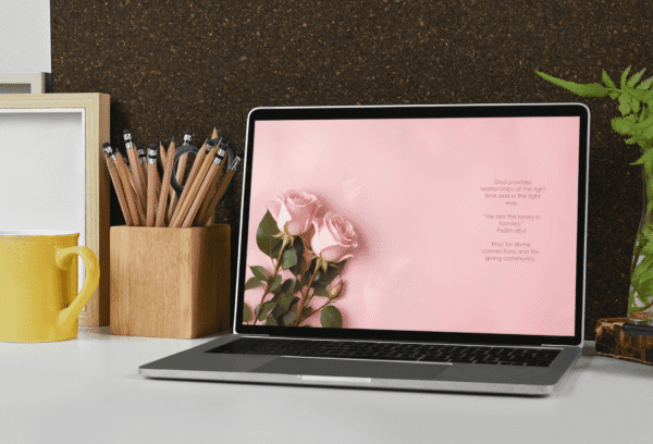 30 Day Christian Devotion 4K Wallpapers for Struggling with Loneliness – Auto Changing Rose Theme Digital Download - Image 4
