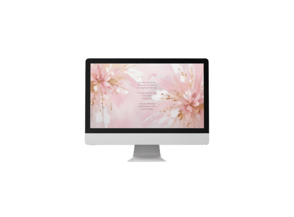 30 Day Auto Changing Christian Devotion 4K Wallpapers – Struggling with Loneliness – Watercolor Blush Digital Download