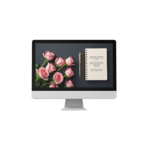 30 Day Auto Changing Christian Devotional 4K Wallpapers – Trusting God’s Timing with Notepad and Roses