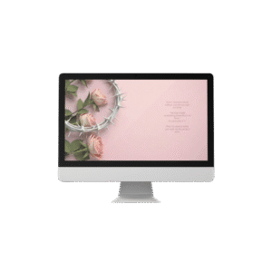 30 Day Auto Changing Christian Devotion 4K Wallpapers – Trusting God’s Timing with Thorny Crown Theme Digital Download