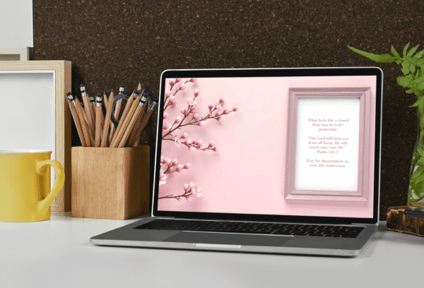 30 Day Auto Changing Christian Devotion 4K Wallpapers – Waiting for a Breakthrough with Cherry Blossom Theme - Image 4