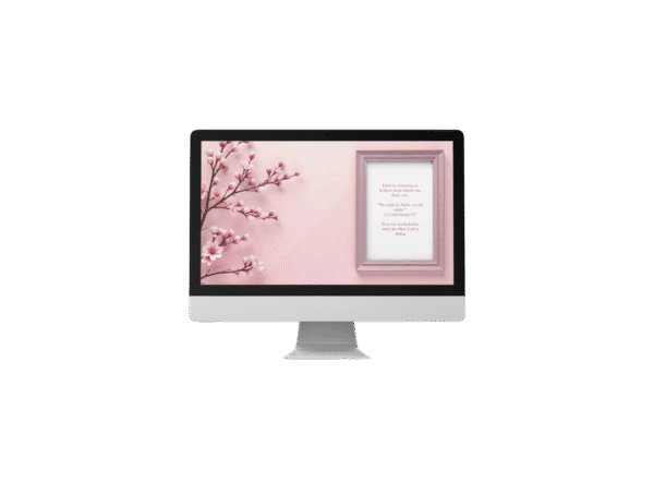 30 Day Auto Changing Christian Devotion 4K Wallpapers – Waiting for a Breakthrough with Cherry Blossom Theme