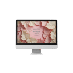 30 Day Auto Changing Christian Devotion 4K Wallpapers – Waiting for a Breakthrough with Fall Leaves Theme Digital Download