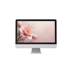 30 Day Auto Changing Christian Devotion 4K Wallpapers – Waiting for a Breakthrough Floral Blush Theme Digital Download
