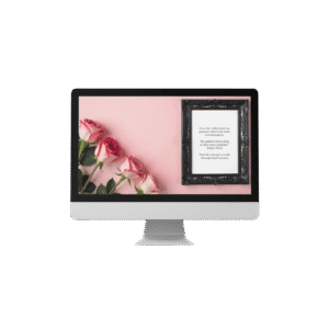 30 Day Auto Changing Christian Devotional 4K Wallpapers – Waiting for a Breakthrough with Rose Theme Digital Download