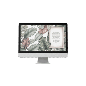 30 Day Auto Changing Christian Devotional 4K Wallpapers – Waiting for a Breakthrough Theme with Tropical Watercolor Background