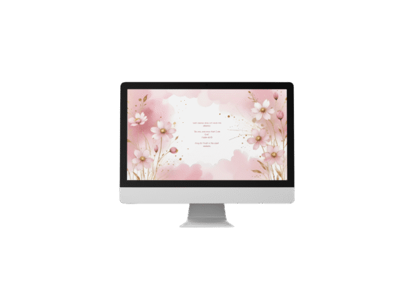 30 Day Auto Changing Christian Devotional 4K Wallpapers – Wrestling with Doubt or Crisis of Faith – Floral Watercolor Theme