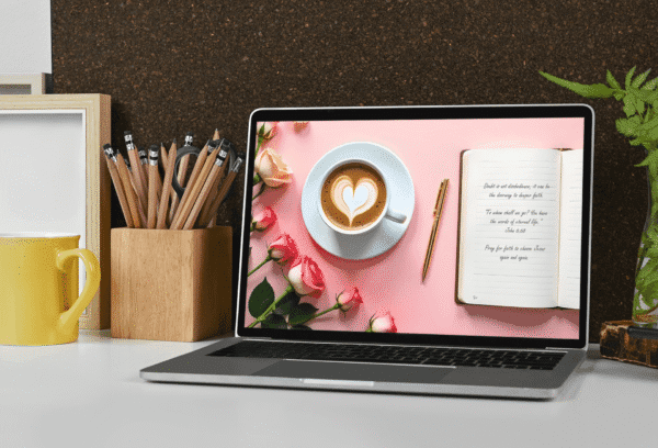 30 Day Christian Devotional 4K Wallpapers – Wrestling with Doubt or Crisis of Faith – Morning Devotion with Coffee – Auto Changing Digital Download - Image 4