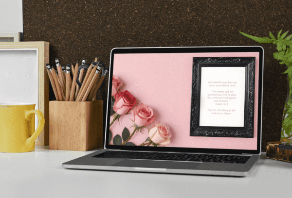 30 Day Auto Changing Christian Devotion 4K Wallpapers – Wrestling with Doubt or Crisis of Faith – Rose Theme Digital Download - Image 4