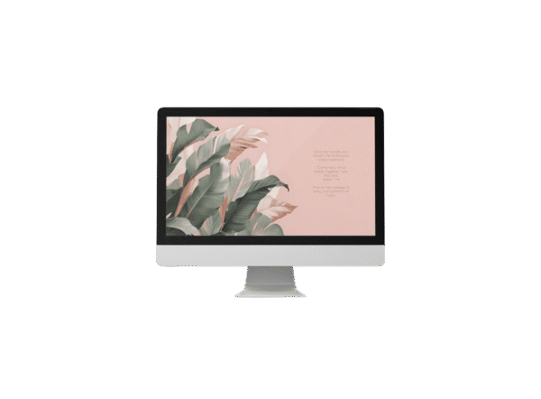 30 Day Auto Changing Christian Devotion 4K Wallpapers – Wrestling with Doubt or Crisis of Faith – Tropical Blush Theme Digital Download
