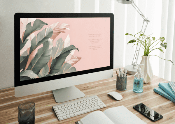 30 Day Auto Changing Christian Devotion 4K Wallpapers – Wrestling with Doubt or Crisis of Faith – Tropical Blush Theme Digital Download - Image 4
